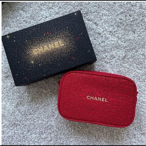 chanel timeless cosmetic pouch|Chanel cosmetics gift with purchase.